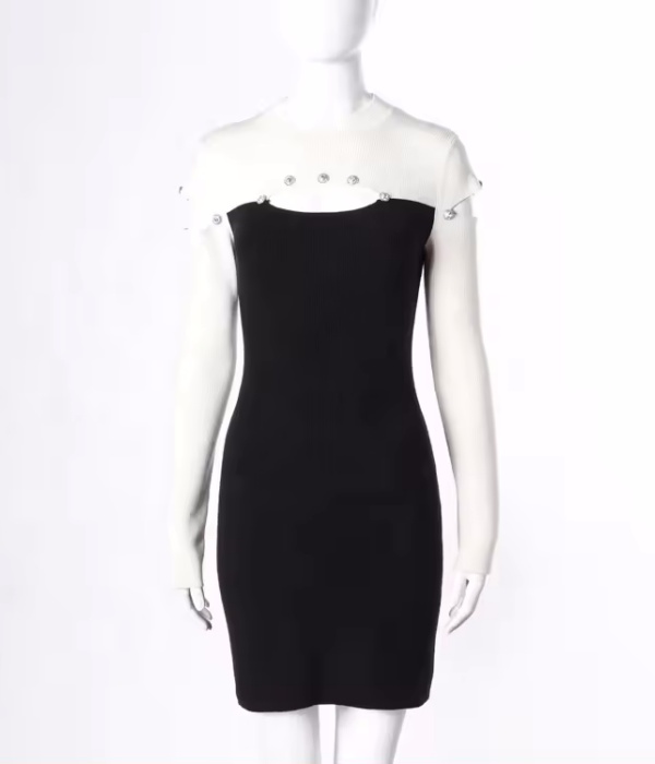 women knit sweater dress