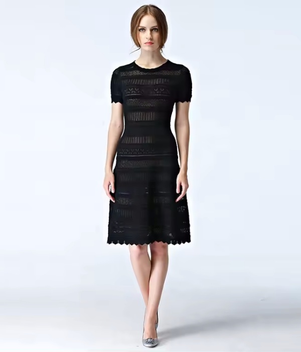 women knit sweater dress