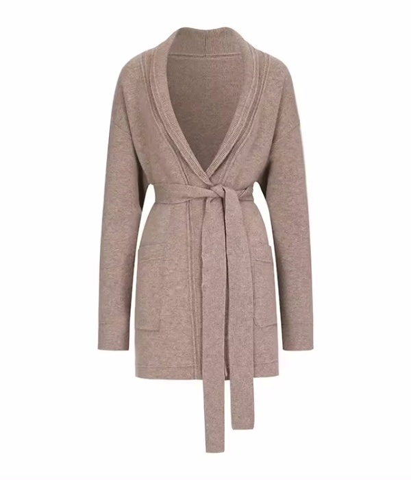 针织物制造商定制冬秋开衫羊绒超大针织女式毛衣外套