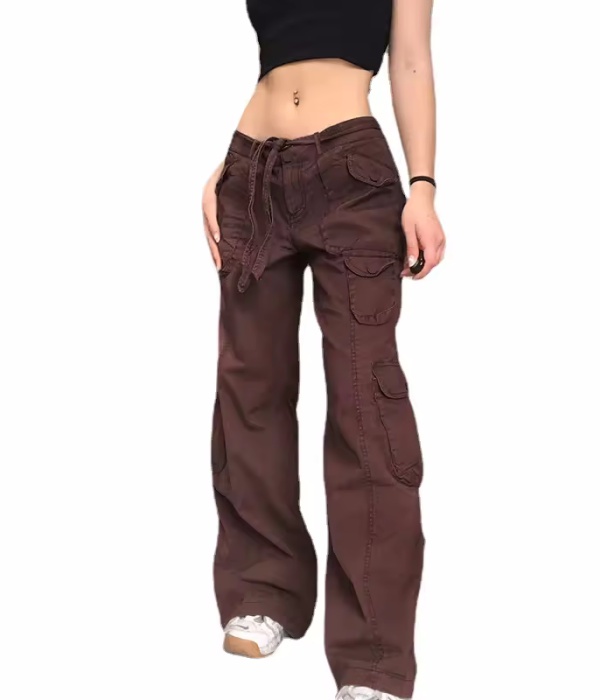 OEM factory Women Denim Pants Custom Logo 100% Cotton Washed Straight Loose Fitting Wide Leg High Waist Plus Size Women's Jeans